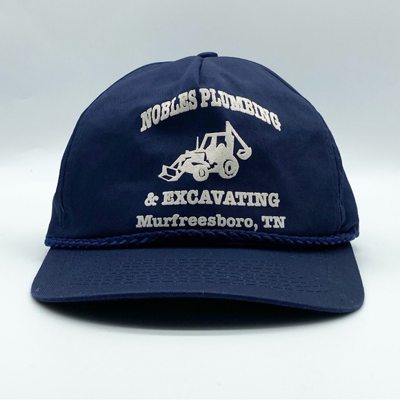 Vintage Other - Vintage 1980s Nobles Plumbing and Excavation Trucker Hat
